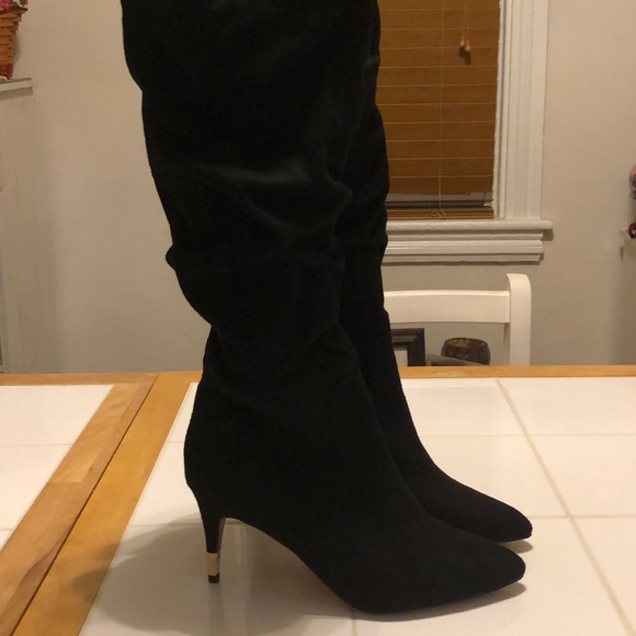 Apt. 9 Shoes - Apt. 9 Black Suede High Heeled Boots